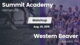 Matchup: Summit Academy vs. Western Beaver  2018