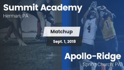 Matchup: Summit Academy vs. Apollo-Ridge  2018