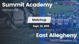 Matchup: Summit Academy vs. East Allegheny  2018