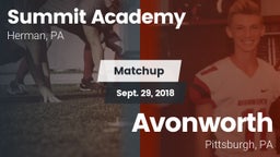 Matchup: Summit Academy vs. Avonworth  2018