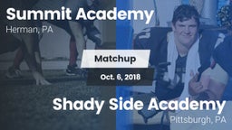 Matchup: Summit Academy vs. Shady Side Academy  2018