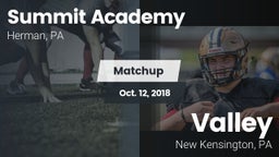 Matchup: Summit Academy vs. Valley  2018