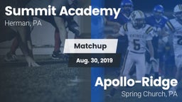 Matchup: Summit Academy vs. Apollo-Ridge  2019