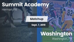 Matchup: Summit Academy vs. Washington  2019