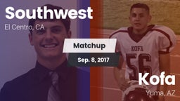 Matchup: Southwest vs. Kofa  2017