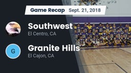 Recap: Southwest  vs. Granite Hills  2018