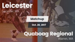 Matchup: Leicester vs. Quaboag Regional  2017
