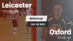 Matchup: Leicester vs. Oxford  2018