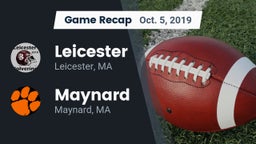 Recap: Leicester  vs. Maynard  2019
