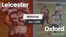 Matchup: Leicester vs. Oxford  2019