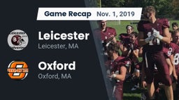 Recap: Leicester  vs. Oxford  2019