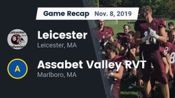 Recap: Leicester  vs. Assabet Valley RVT  2019