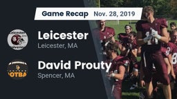 Recap: Leicester  vs. David Prouty  2019