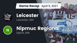 Recap: Leicester  vs. Nipmuc Regional  2021