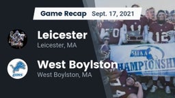 Recap: Leicester  vs. West Boylston  2021