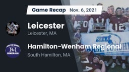 Recap: Leicester  vs. Hamilton-Wenham Regional  2021