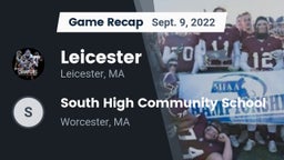 Recap: Leicester  vs. South High Community School 2022