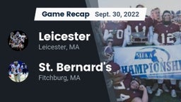 Recap: Leicester  vs. St. Bernard's  2022