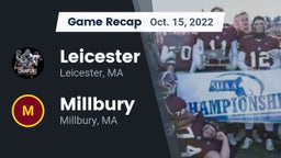 Recap: Leicester  vs. Millbury  2022