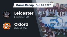 Recap: Leicester  vs. Oxford  2022