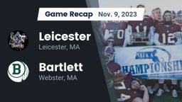 Recap: Leicester  vs. Bartlett  2023