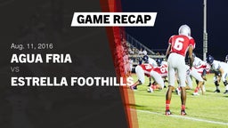 Recap: Agua Fria  vs. Estrella Foothills  2016