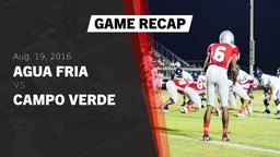 Recap: Agua Fria  vs. Campo Verde  2016