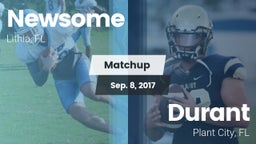Matchup: Newsome vs. Durant  2017