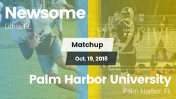 Matchup: Newsome vs. Palm Harbor University  2018