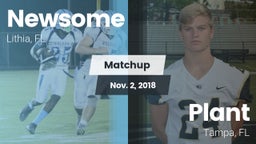 Matchup: Newsome vs. Plant  2018