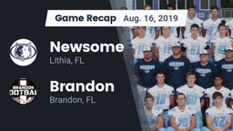 Recap: Newsome  vs. Brandon  2019