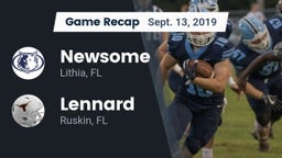 Recap: Newsome  vs. Lennard  2019