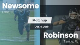 Matchup: Newsome vs. Robinson  2019