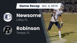 Recap: Newsome  vs. Robinson  2019