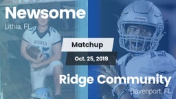 Matchup: Newsome vs. Ridge Community  2019