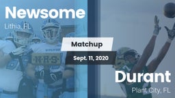 Matchup: Newsome vs. Durant  2020