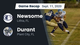Recap: Newsome  vs. Durant  2020