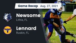 Recap: Newsome  vs. Lennard  2021