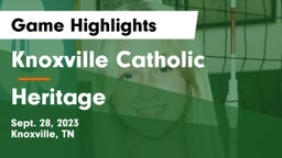 Knoxville Catholic  vs Heritage Game Highlights - Sept. 28, 2023