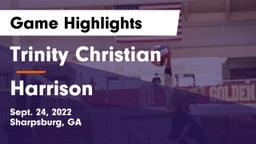 Trinity Christian  vs Harrison  Game Highlights - Sept. 24, 2022