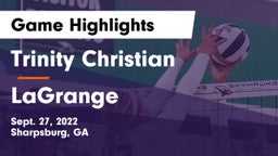 Trinity Christian  vs LaGrange  Game Highlights - Sept. 27, 2022