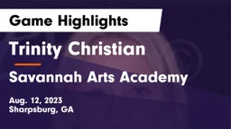 Trinity Christian  vs Savannah Arts Academy Game Highlights - Aug. 12, 2023