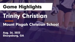 Trinity Christian  vs Mount Pisgah Christian School Game Highlights - Aug. 26, 2023
