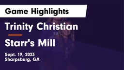 Trinity Christian  vs Starr's Mill  Game Highlights - Sept. 19, 2023