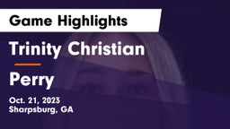 Trinity Christian  vs Perry  Game Highlights - Oct. 21, 2023