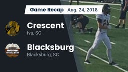 Recap: Crescent  vs. Blacksburg  2018