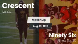 Matchup: Crescent vs. Ninety Six  2018