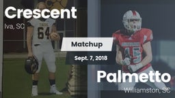 Matchup: Crescent vs. Palmetto  2018