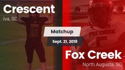 Matchup: Crescent vs. Fox Creek  2018