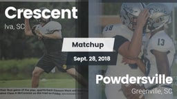 Matchup: Crescent vs. Powdersville  2018